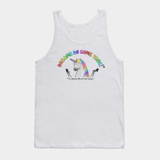 cynical unicorn Tank Top